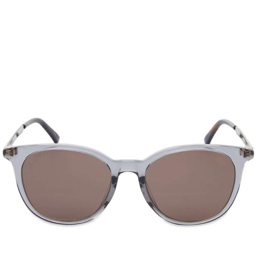 Accessories * | Gucci Eyewear Gucci Round-Frame Acetate And Metal Sunglasses