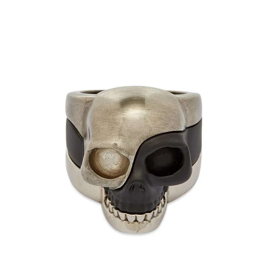 Accessories * | Alexander Mcqueen Stack Skull Ring