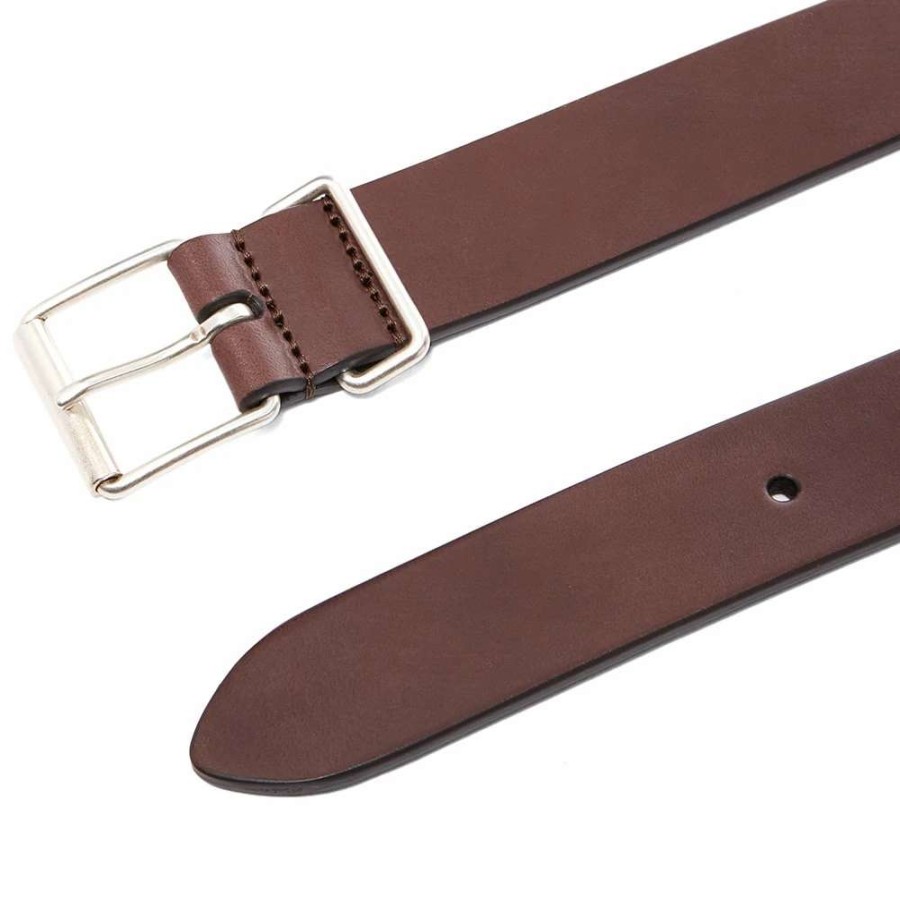 Accessories * | Andersons Anderson'S Slim Leather Belt