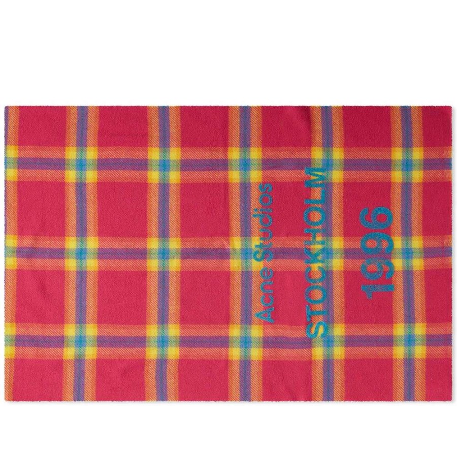 Accessories * | Acne Studios Cassiar Check New Scarf