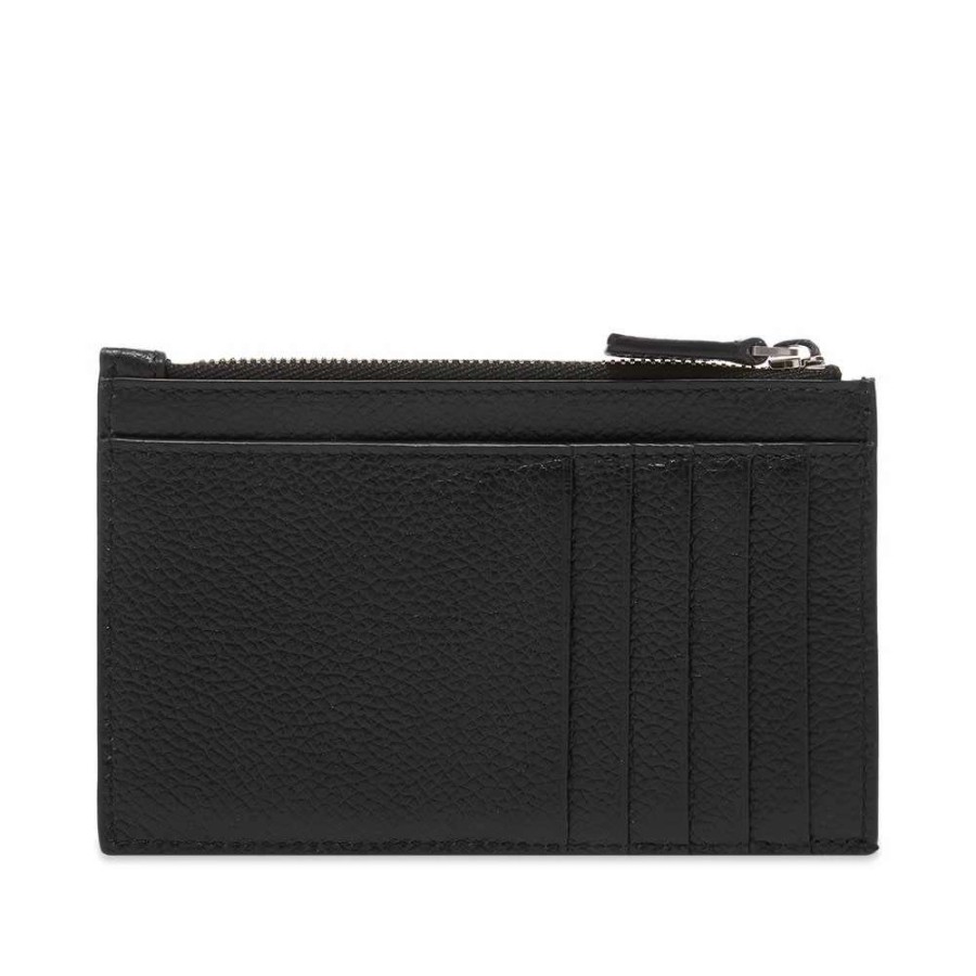 Accessories * | Balenciaga Paris Logo Zip Card Holder