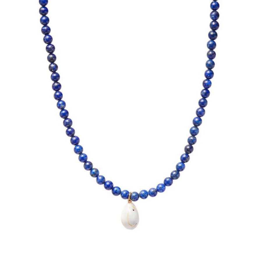 Accessories * | Timeless Pearly Beaded Shell Necklace