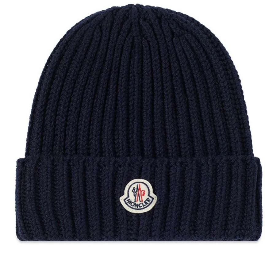 Accessories * | Moncler Geometric Pattern Beanie