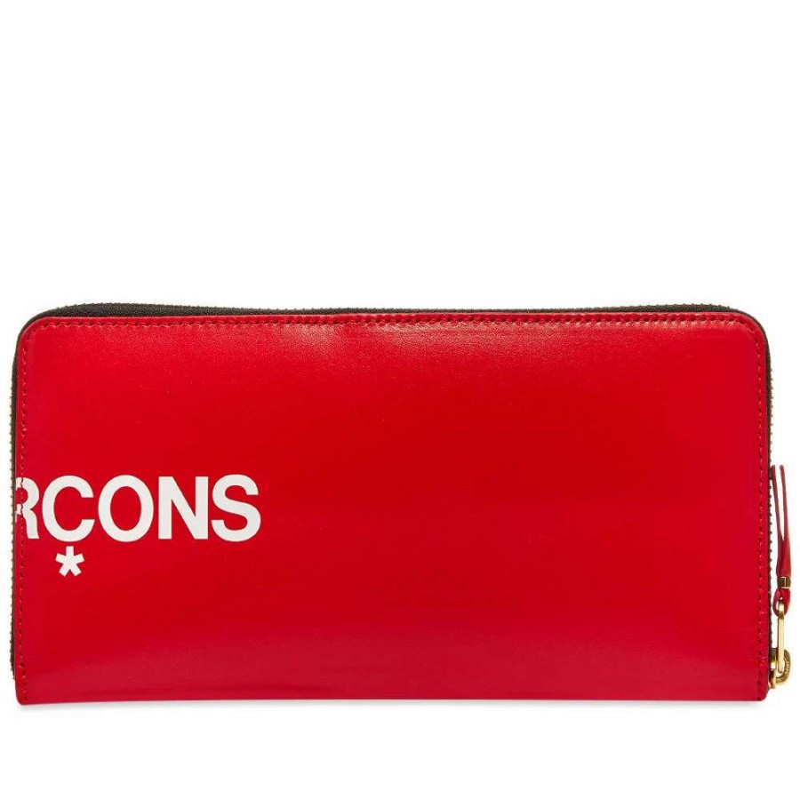 Accessories * | Comme Des Garcons Wallet Comme Des Garcons Sa0110Hl Huge Logo Wallet