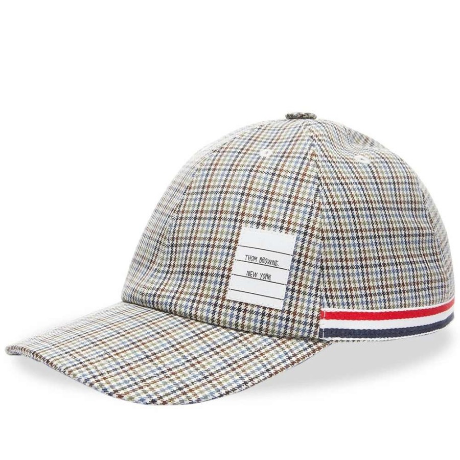 Accessories * | Thom Browne Houndstooth Baseball Cap