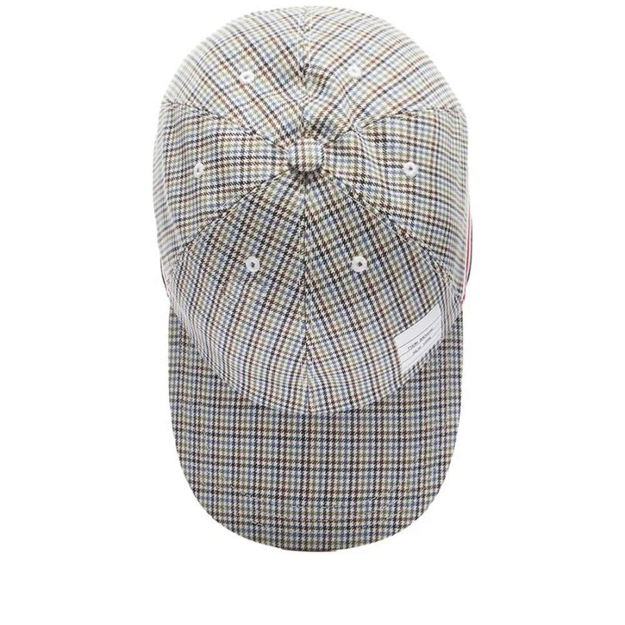 Accessories * | Thom Browne Houndstooth Baseball Cap