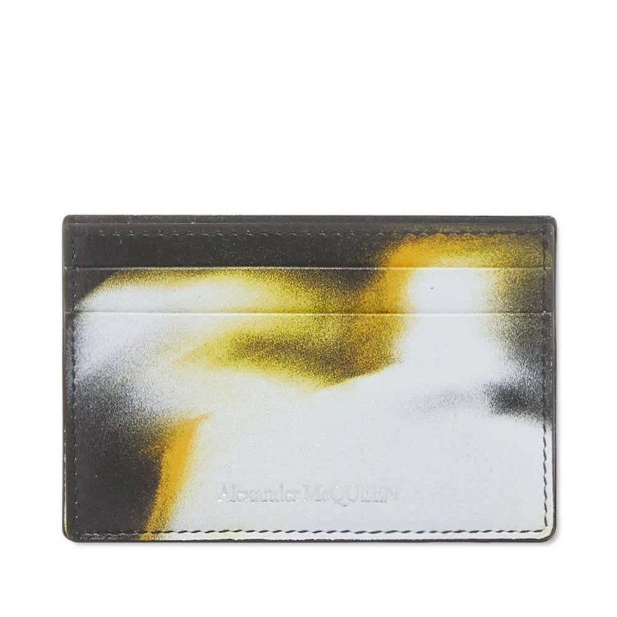 Accessories * | Alexander Mcqueen Abstract Print Card Holder