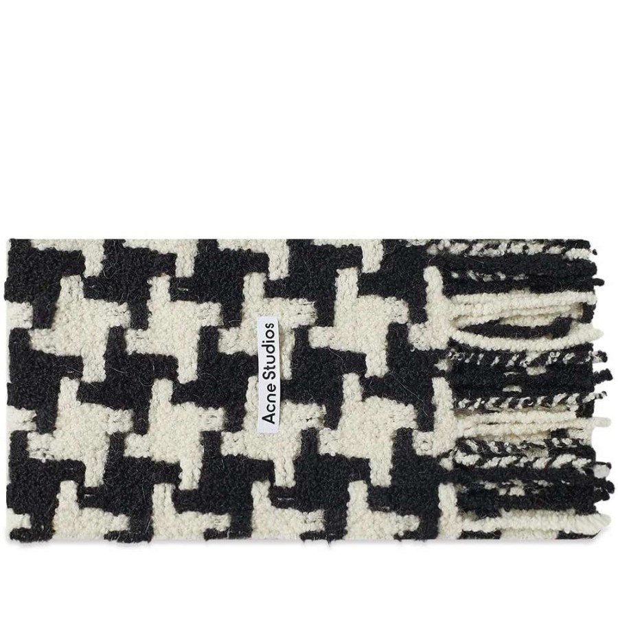 Accessories * | Acne Studios Vadik Houndstooth Scarf