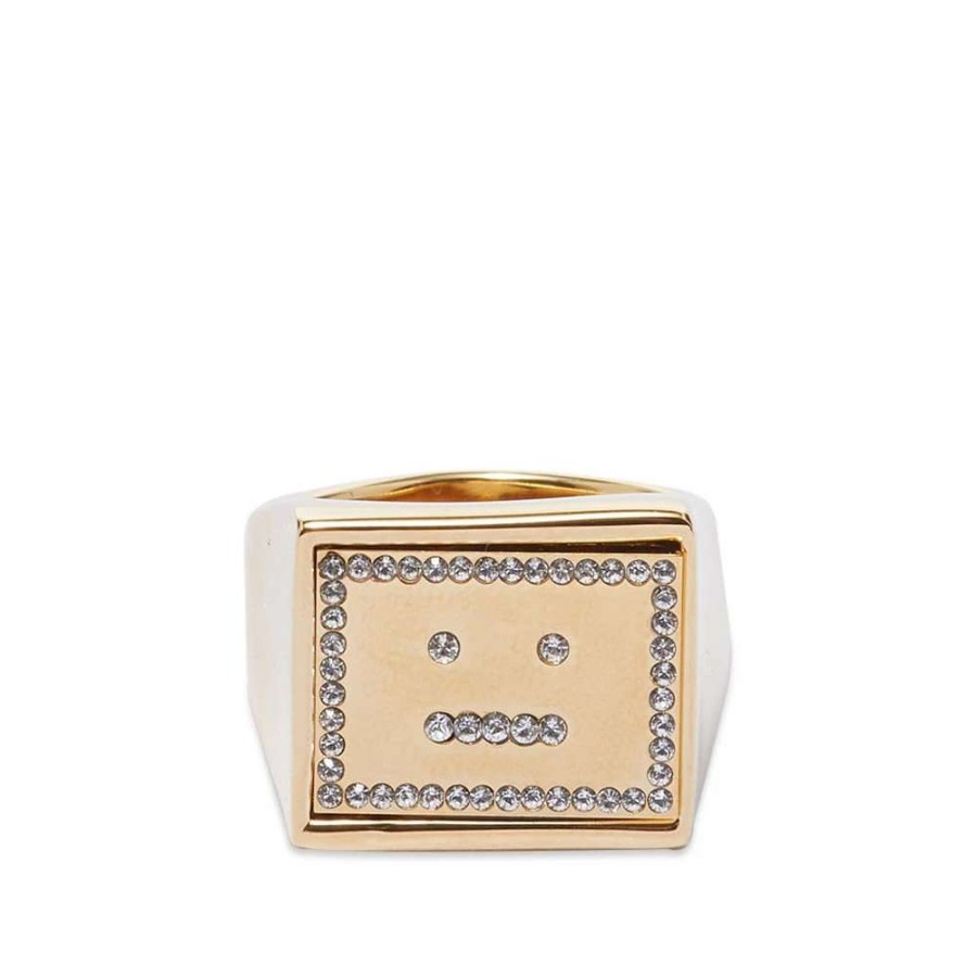 Accessories * | Acne Studios Askot Strass Face Ring