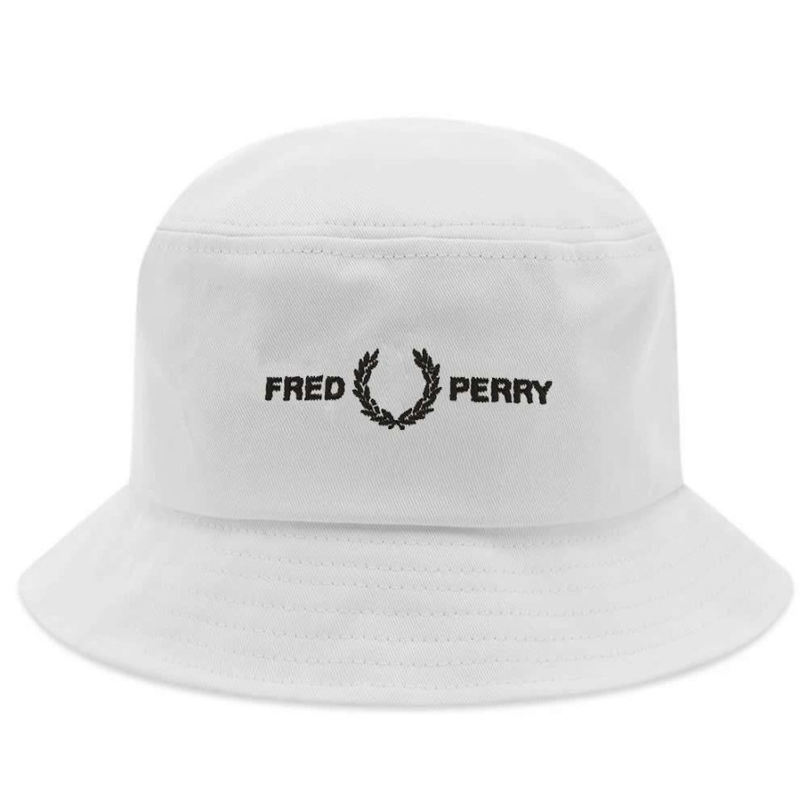 Accessories * | Fred Perry Authentic Fred Perry Twill Bucket Hat