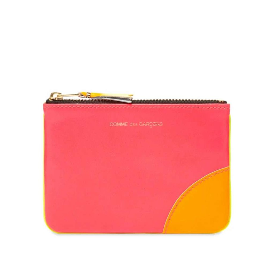 Accessories * | Comme Des Garcons Wallet Sa8100Sf Super Fluro Leather Wallet