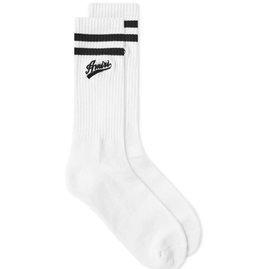 Accessories * | Amiri Amiri Varsity Script Sock