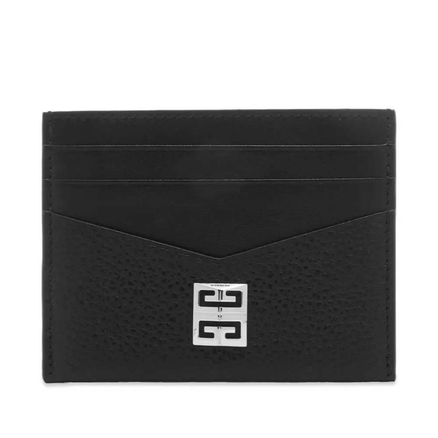 Accessories * | Givenchy 4G Grain Leather Card Holder