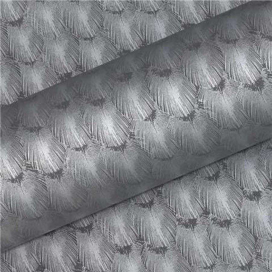 Gift Wrapping & Cards * | Vandoros Silver Feather 76Cm X 2.5M