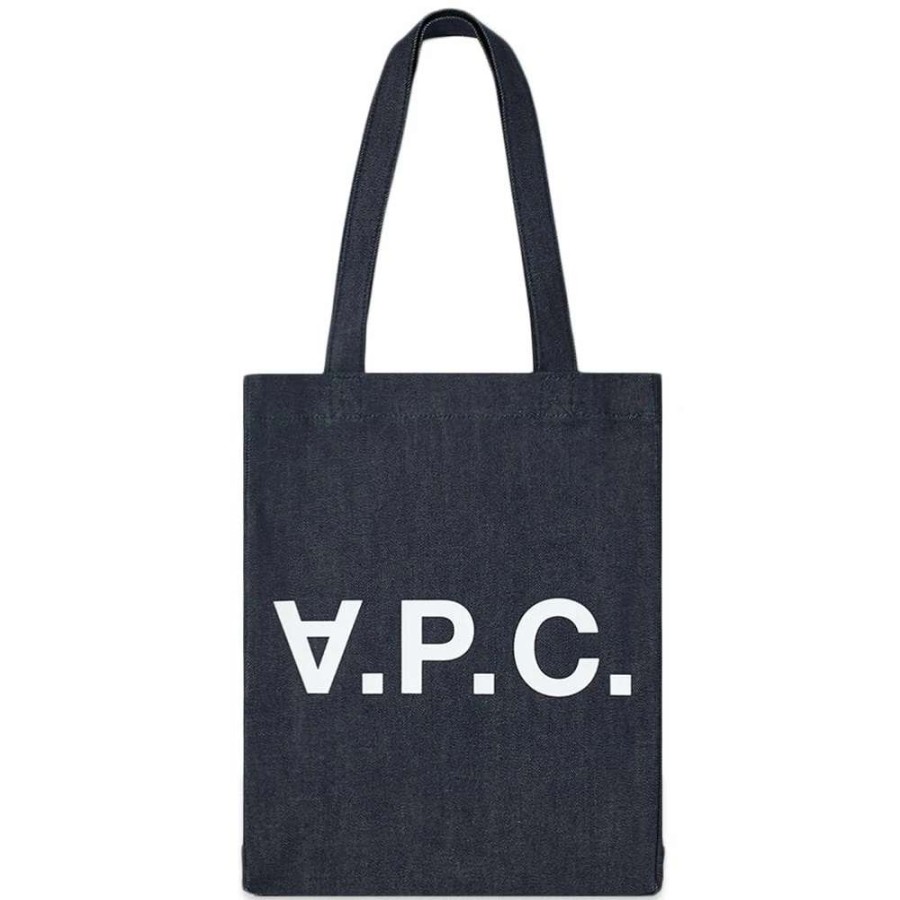 Accessories * | A.P.C. Laure Denim Tote Bag