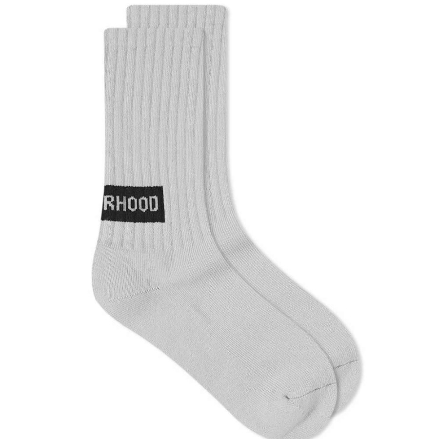 Accessories * | Neighborhood Logo Heel Sock