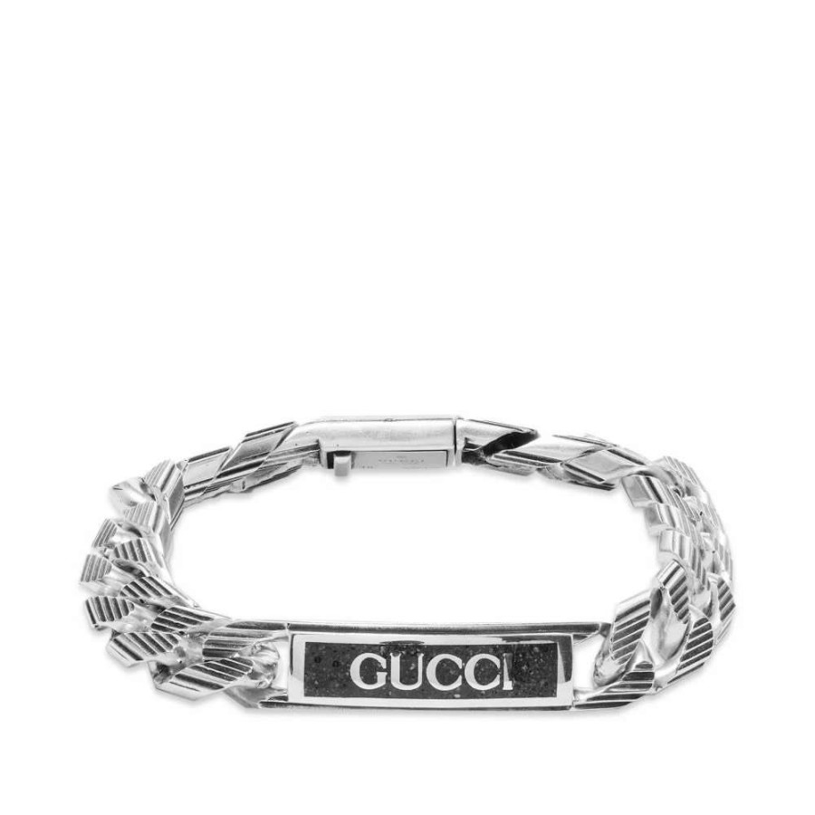 Accessories * | Gucci Jewellery Gucci Tag Enamel Bracelet