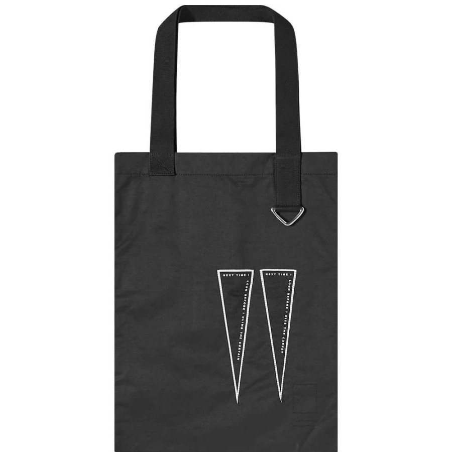 Accessories * | Rick Owens Drkshdw Twill Lyrics Shopper Bag