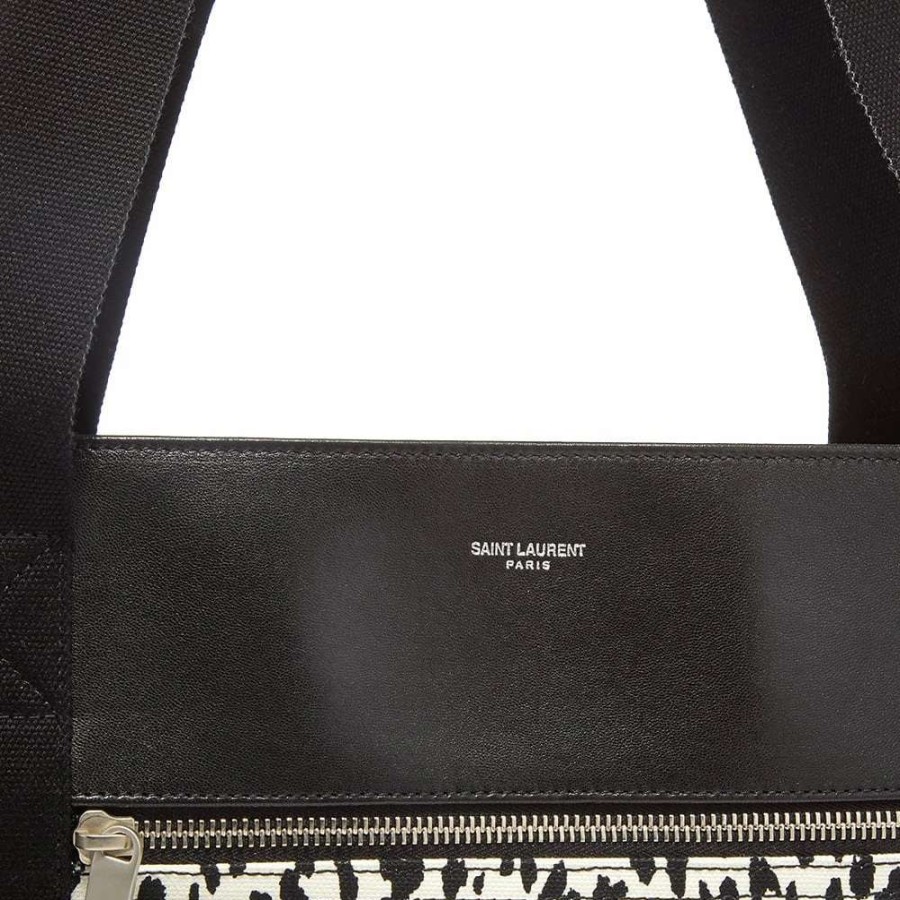 Accessories * | Saint Laurent Canvas & Leather Tote