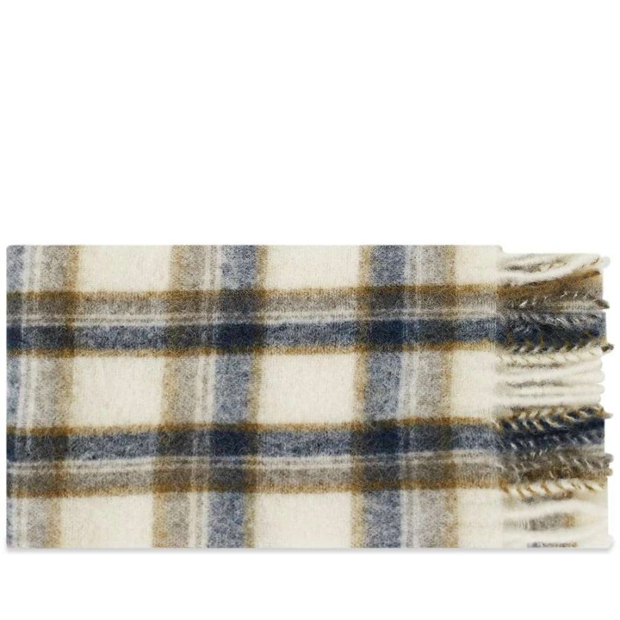 Accessories * | A.P.C. Elie Check Scarf