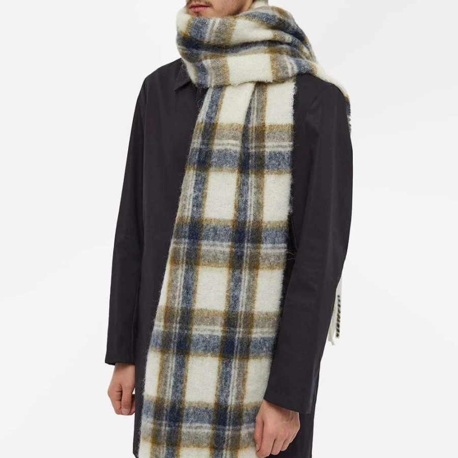 Accessories * | A.P.C. Elie Check Scarf