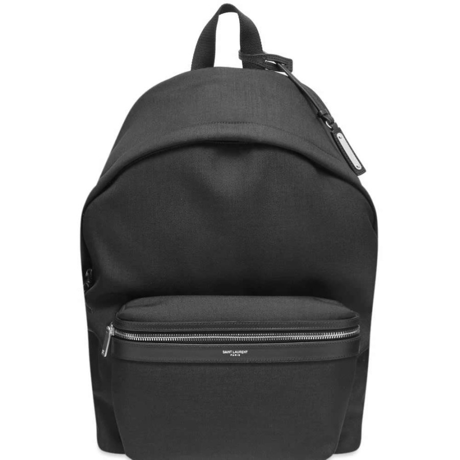 Accessories * | Saint Laurent Canvas City Backpack