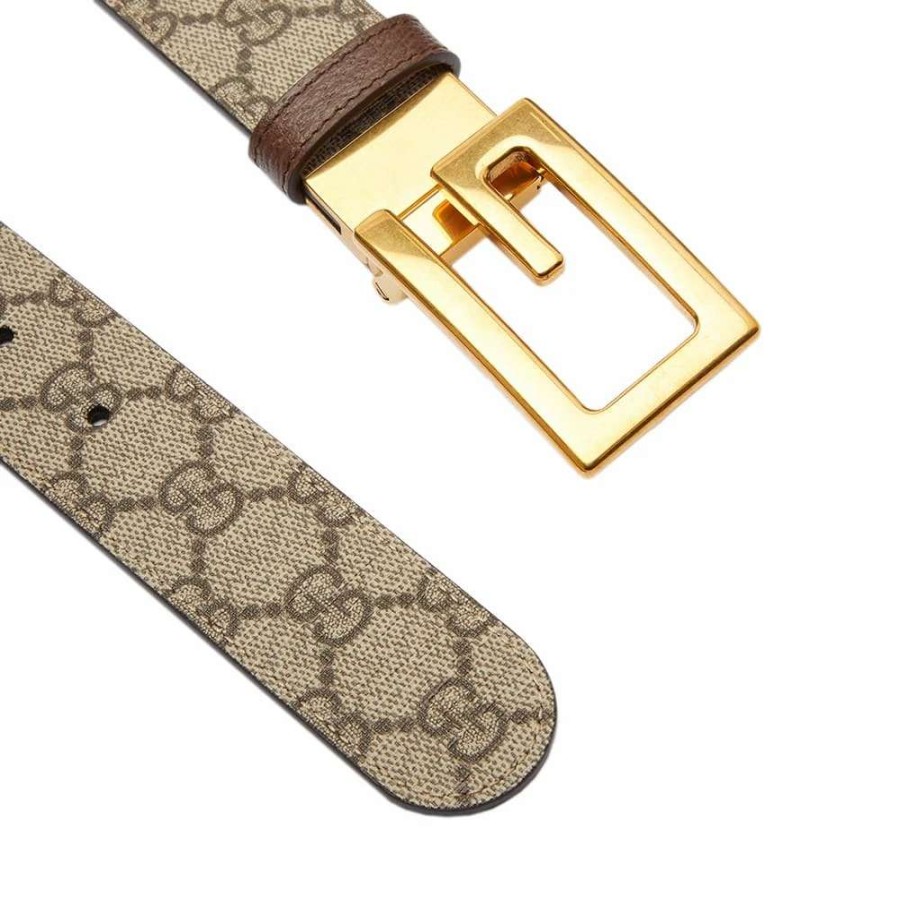 Accessories * | Gucci G Cube Gg Supreme Belt