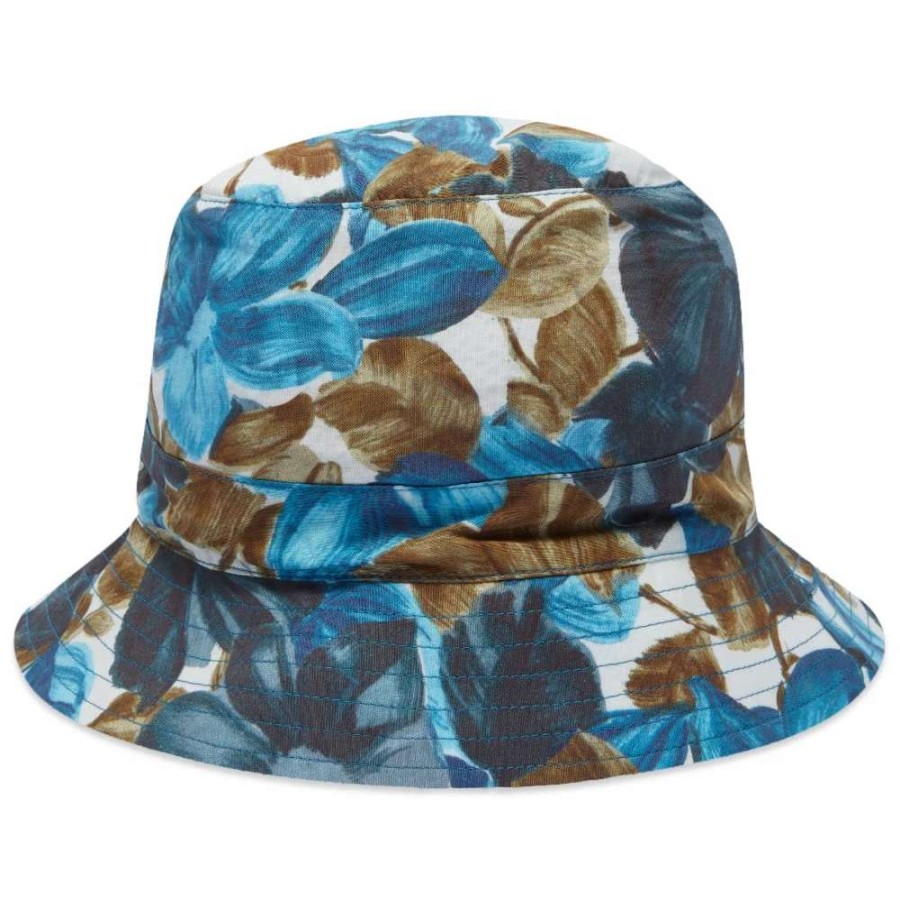 Accessories * | Universal Works Organic Print Bucket Hat