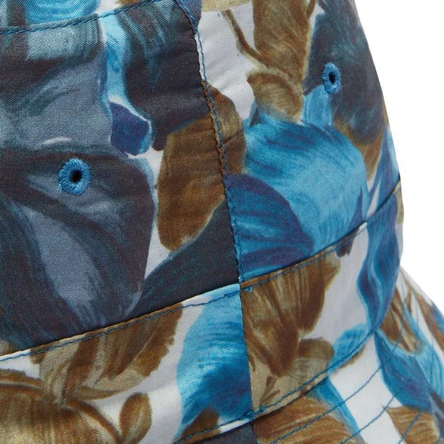 Accessories * | Universal Works Organic Print Bucket Hat