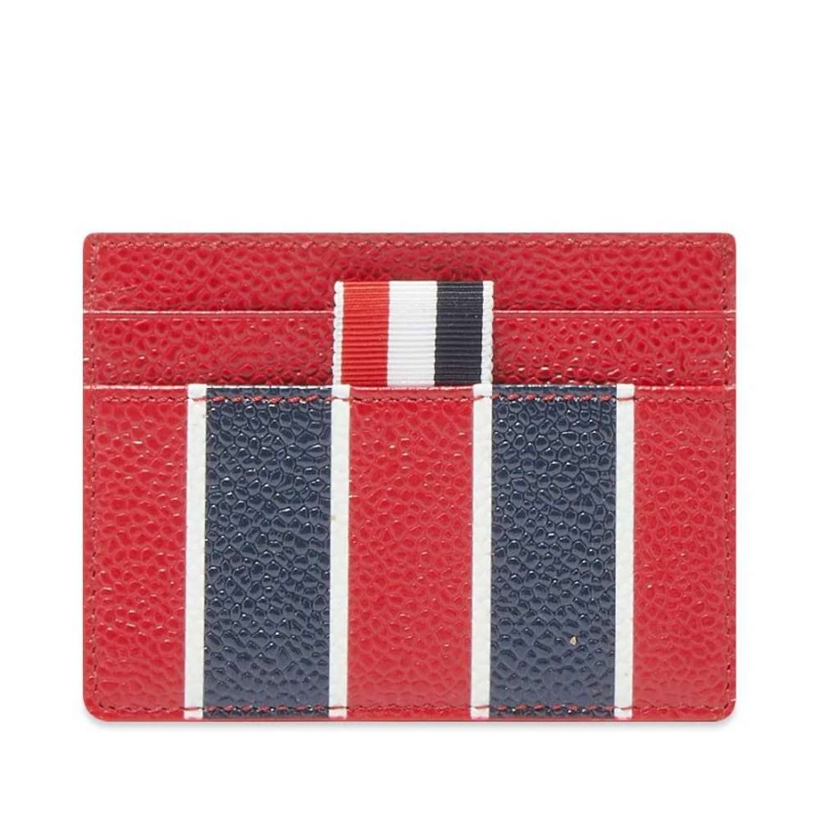 Accessories * | Thom Browne Broad Stripe Card Holder