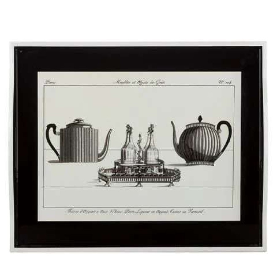 Table Accessories * | Whitelaw & Newton Teapot Tray Large Black