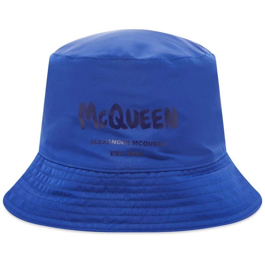 Accessories * | Alexander Mcqueen Graffitti Logo Bucket Hat