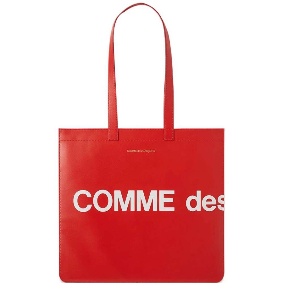 Accessories * | Comme Des Garcons Wallet Comme Des Garcons Huge Logo Tote Bag