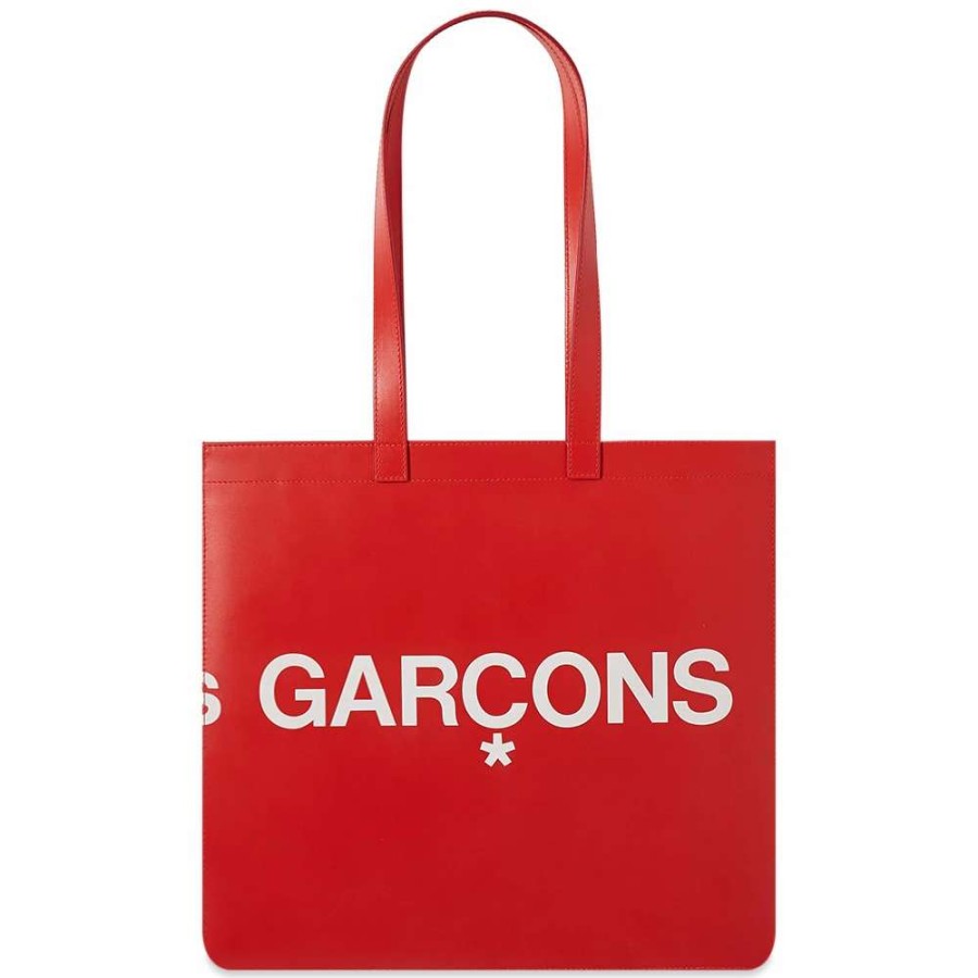 Accessories * | Comme Des Garcons Wallet Comme Des Garcons Huge Logo Tote Bag