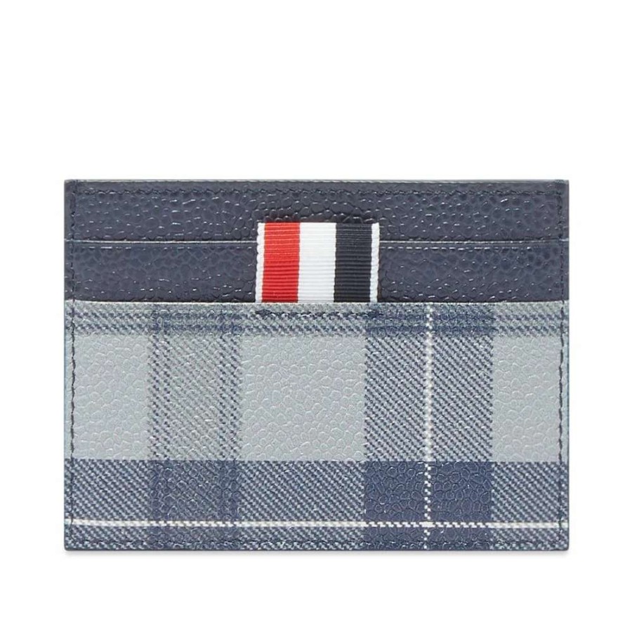 Accessories * | Thom Browne Tartan Card Holder