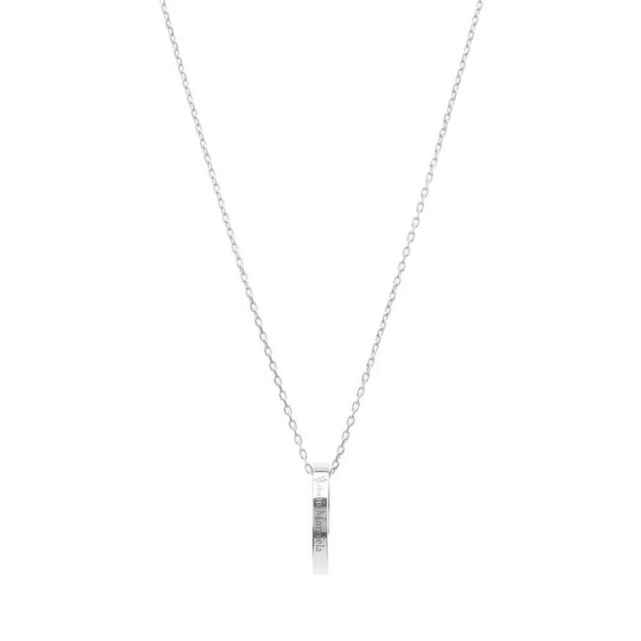 Accessories * | Maison Margiela Logo Ring Necklace