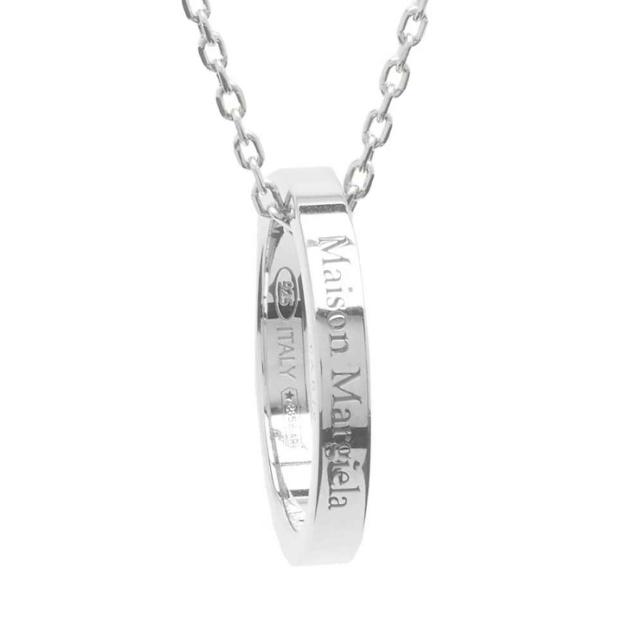 Accessories * | Maison Margiela Logo Ring Necklace