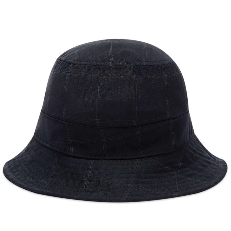 Accessories * | Universal Works Wool Check Bucket Hat