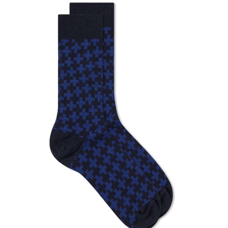 Accessories * | Blue Blue Japan Juji Tsunagi Jacquard Sock