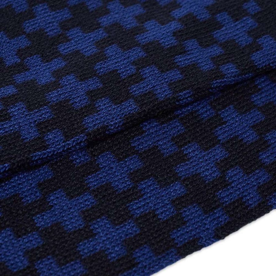 Accessories * | Blue Blue Japan Juji Tsunagi Jacquard Sock