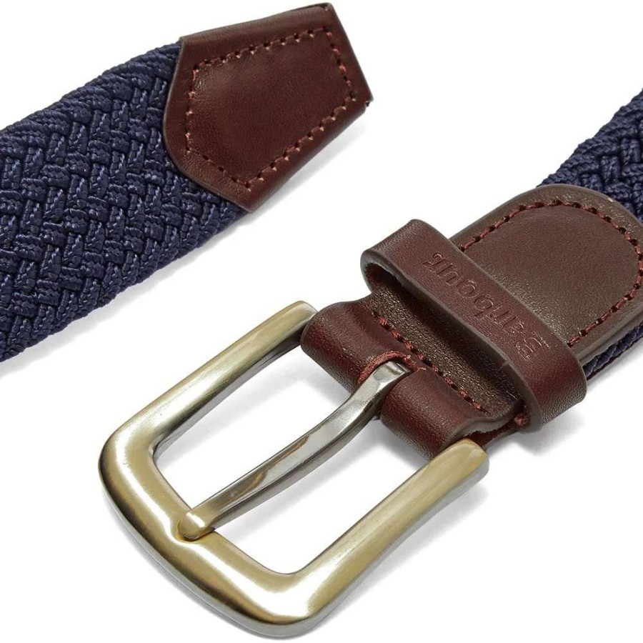 Accessories * | Barbour Stretch Webbing Leather Belt