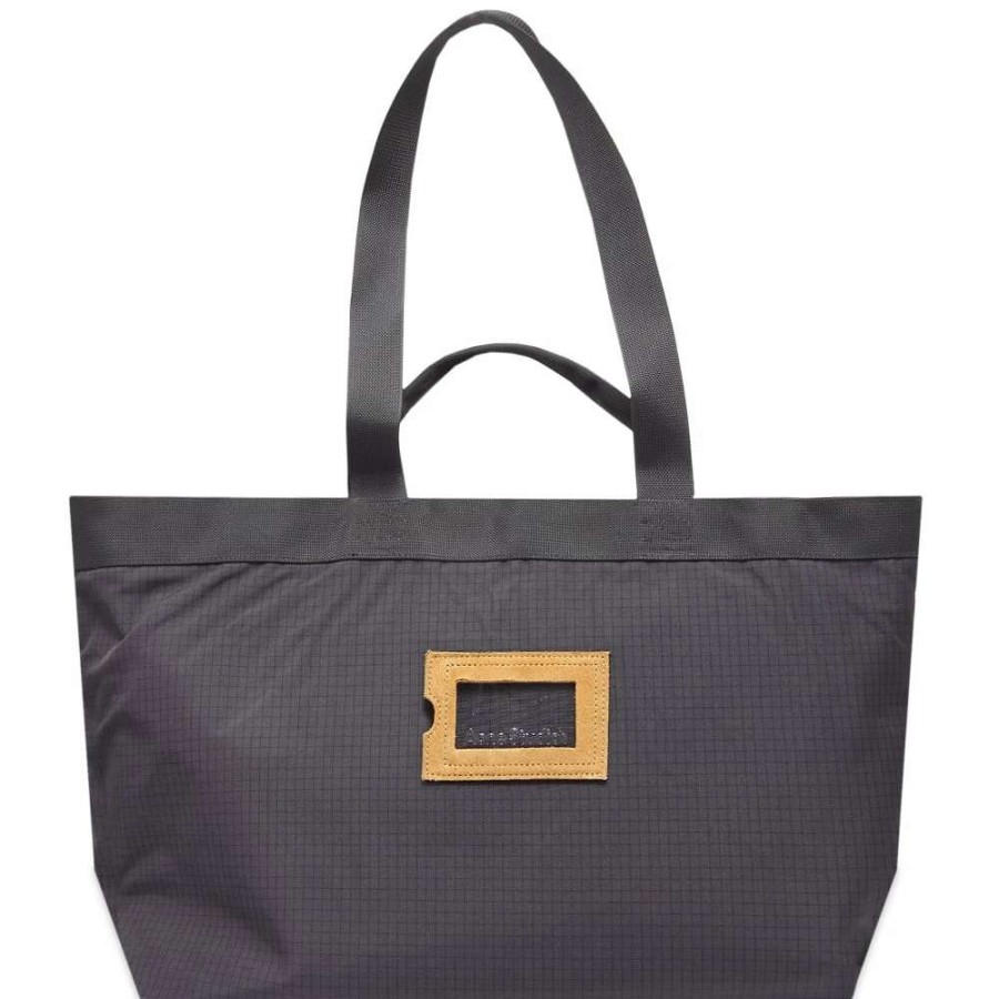 Accessories * | Acne Studios Post Ripstop Suede Tote Bag