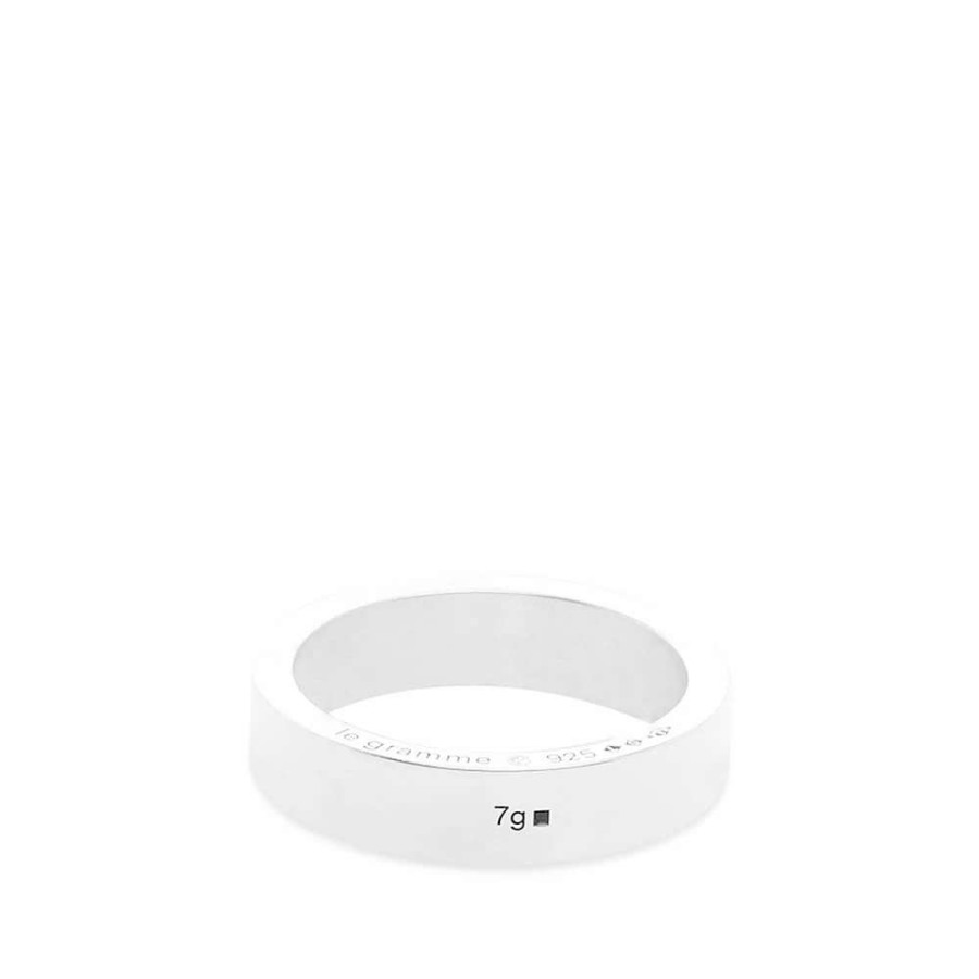 Accessories * | Le Gramme 7G Diamond Ribbon Ring