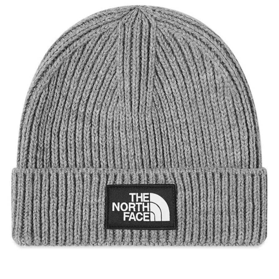 Accessories * | The North Face Logo Box Cuffed Beanie