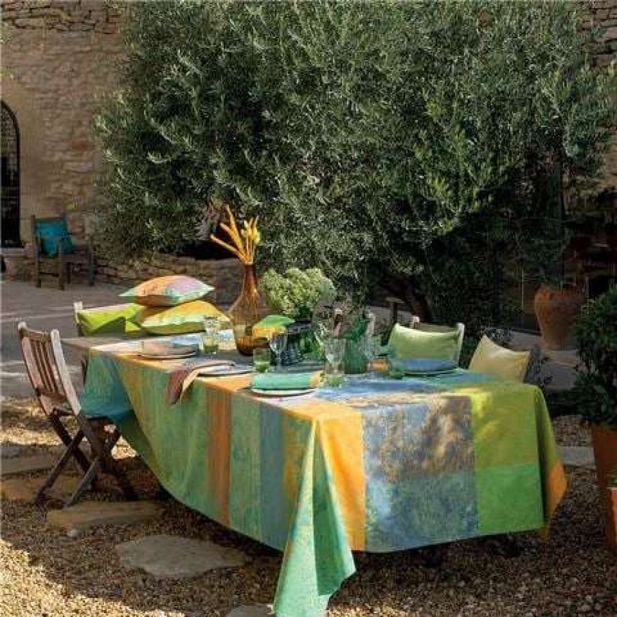 Table Accessories * | Garnier-Thiebaut Mille Esprit Jardin Tablecloth 180X300Cm