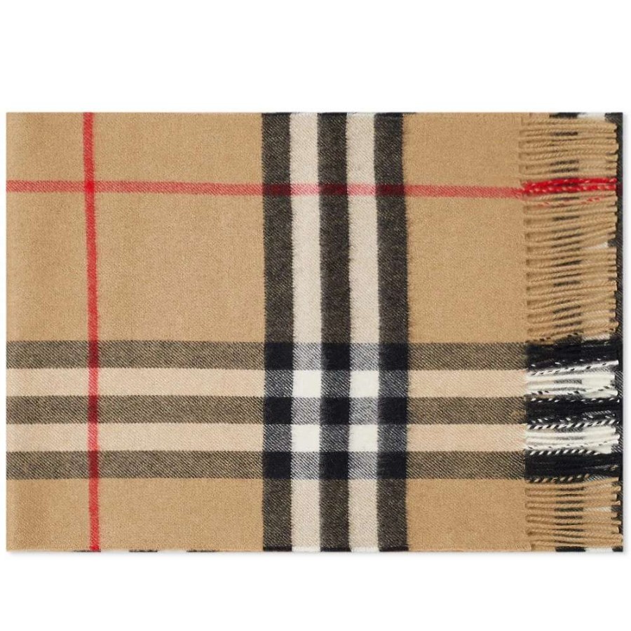 Accessories * | Burberry Vintage Check Cashmere Scarf