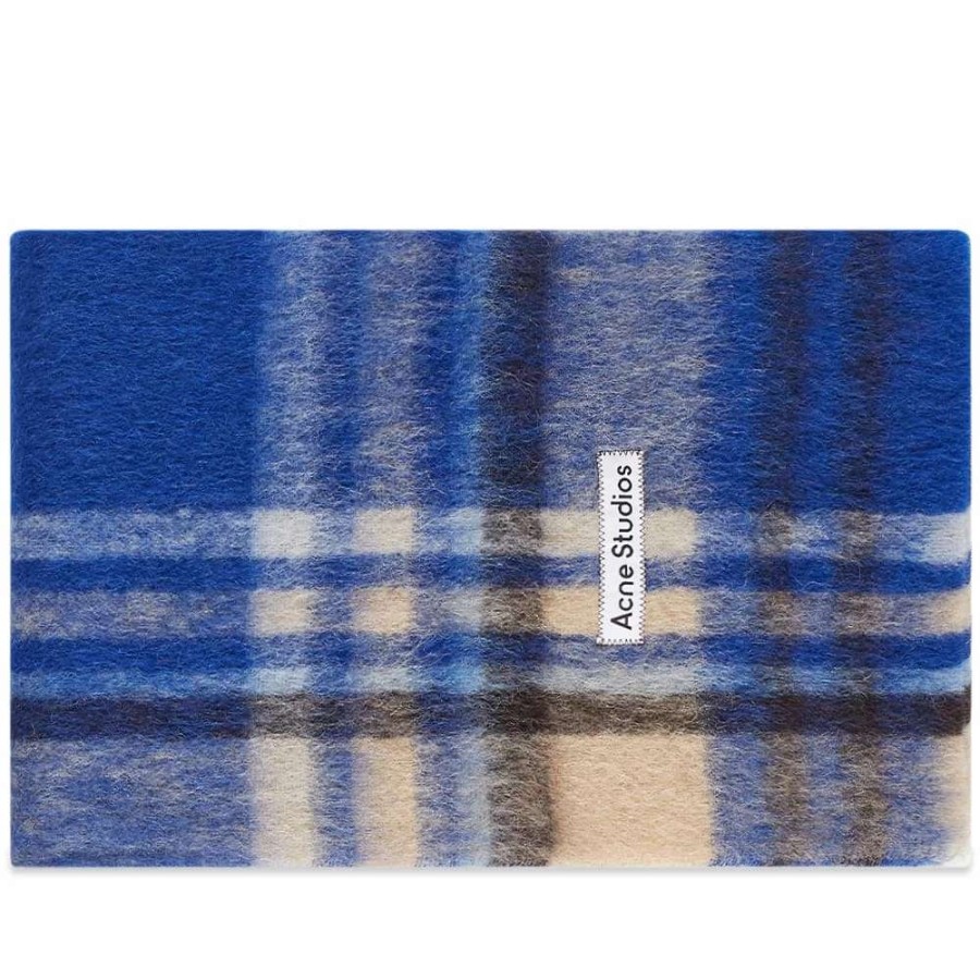 Accessories * | Acne Studios Vana Mohair Check Scarf