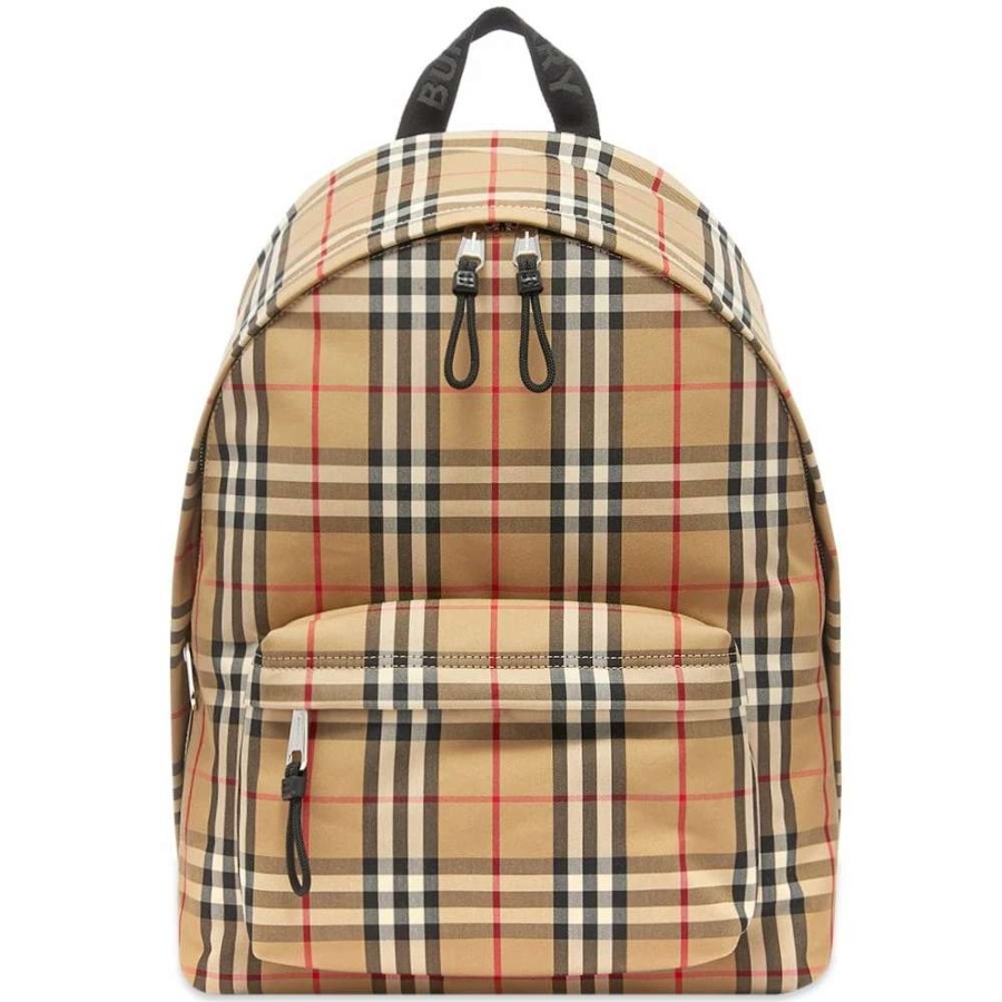 Accessories * | Burberry Jett Check Backpack