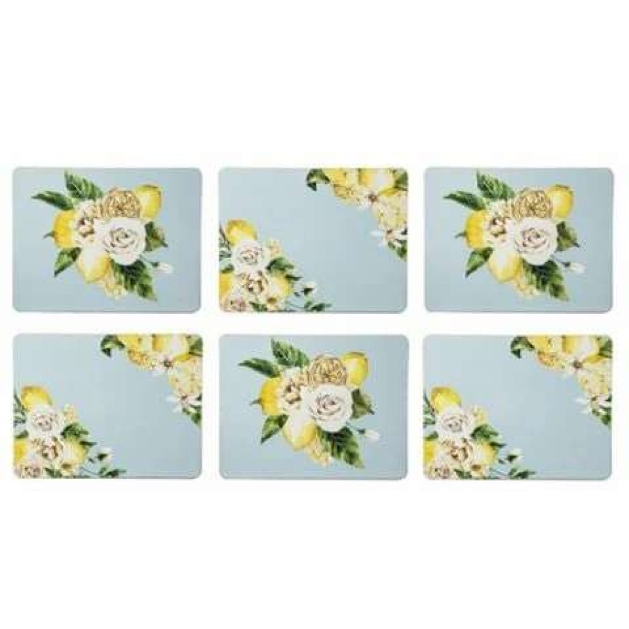 Table Accessories * | Ashdene Citrus Blooms Placemat Set 6Pce