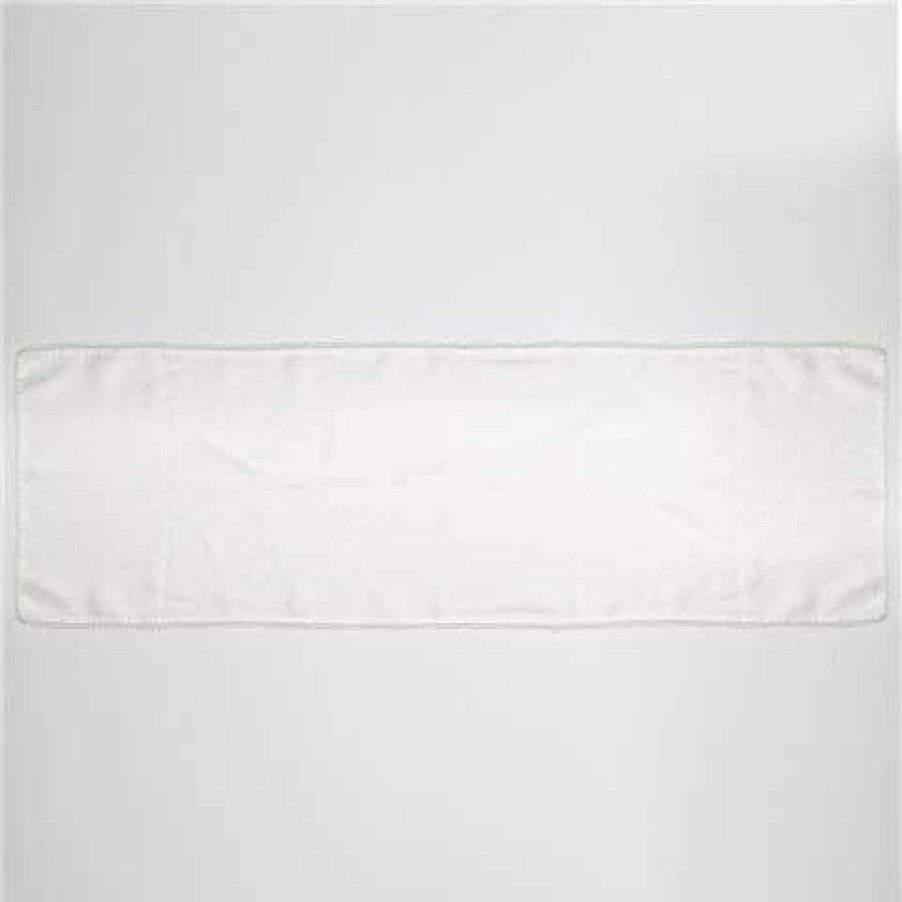 Table Accessories * | Baci Milano White Plain Linen Runner 150X40Cm